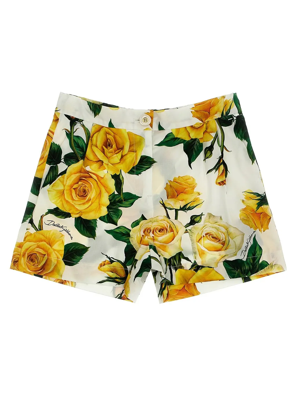 Dolce & Gabbana Kids Rose-Printed Shorts