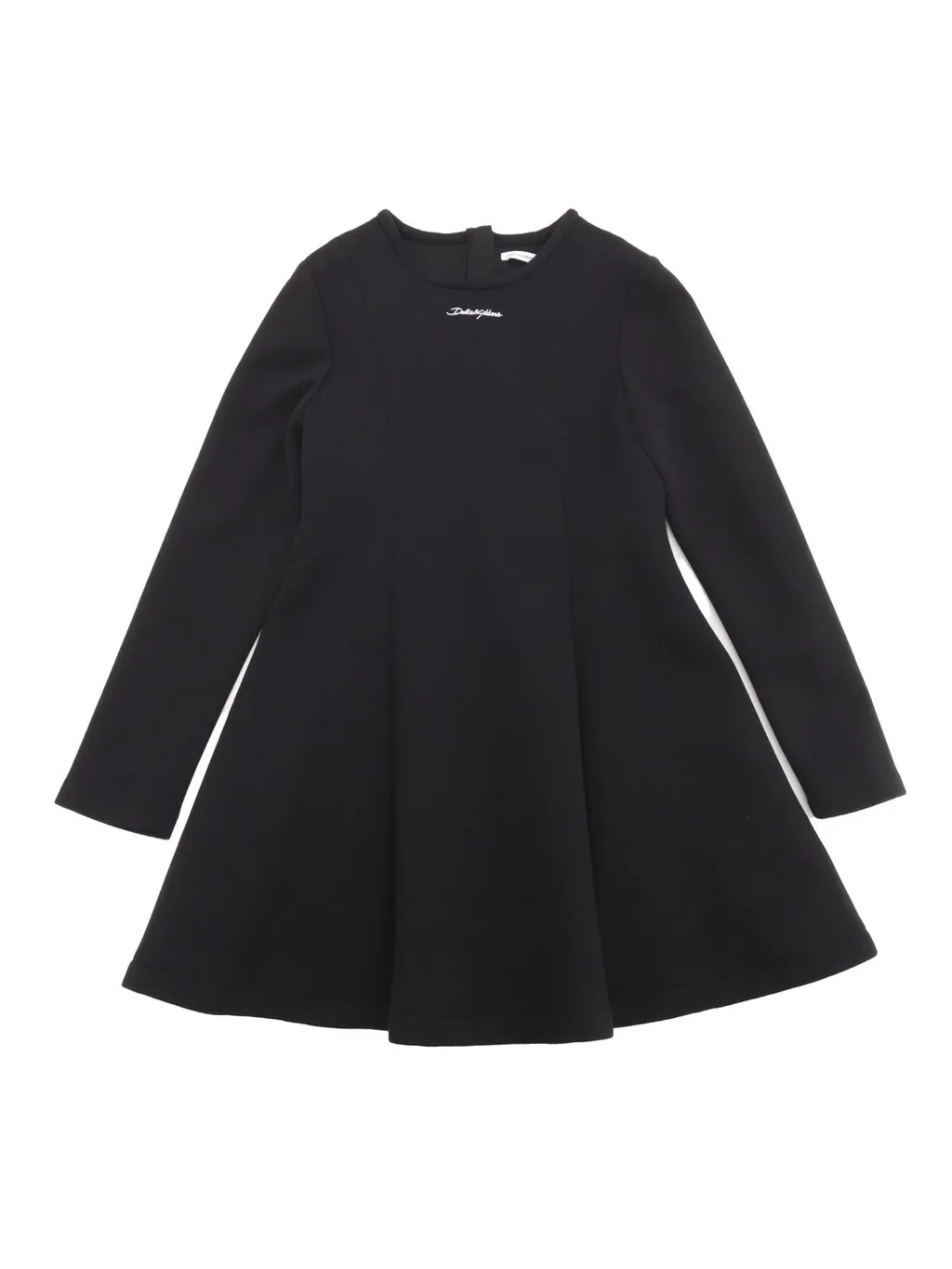 Dolce & Gabbana Kids Logo Embroidered Flared Dress