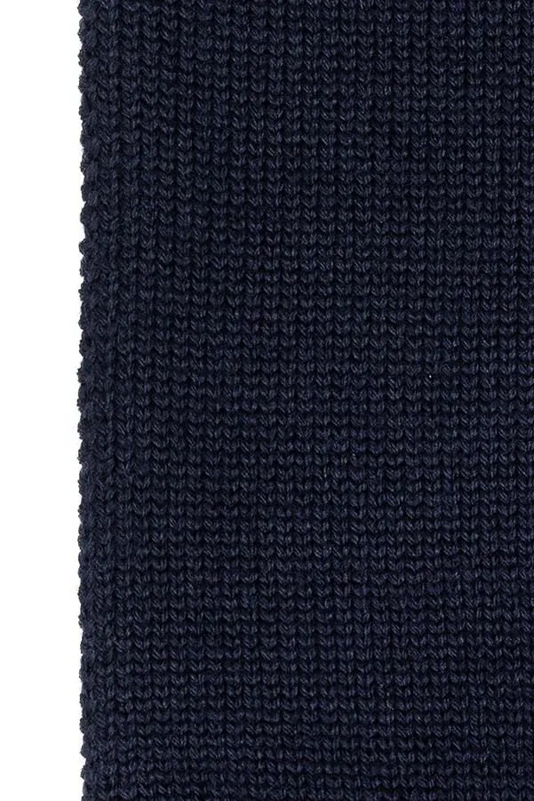 Dolce & Gabbana Kids Logo Embroidered Ribbed Scarf