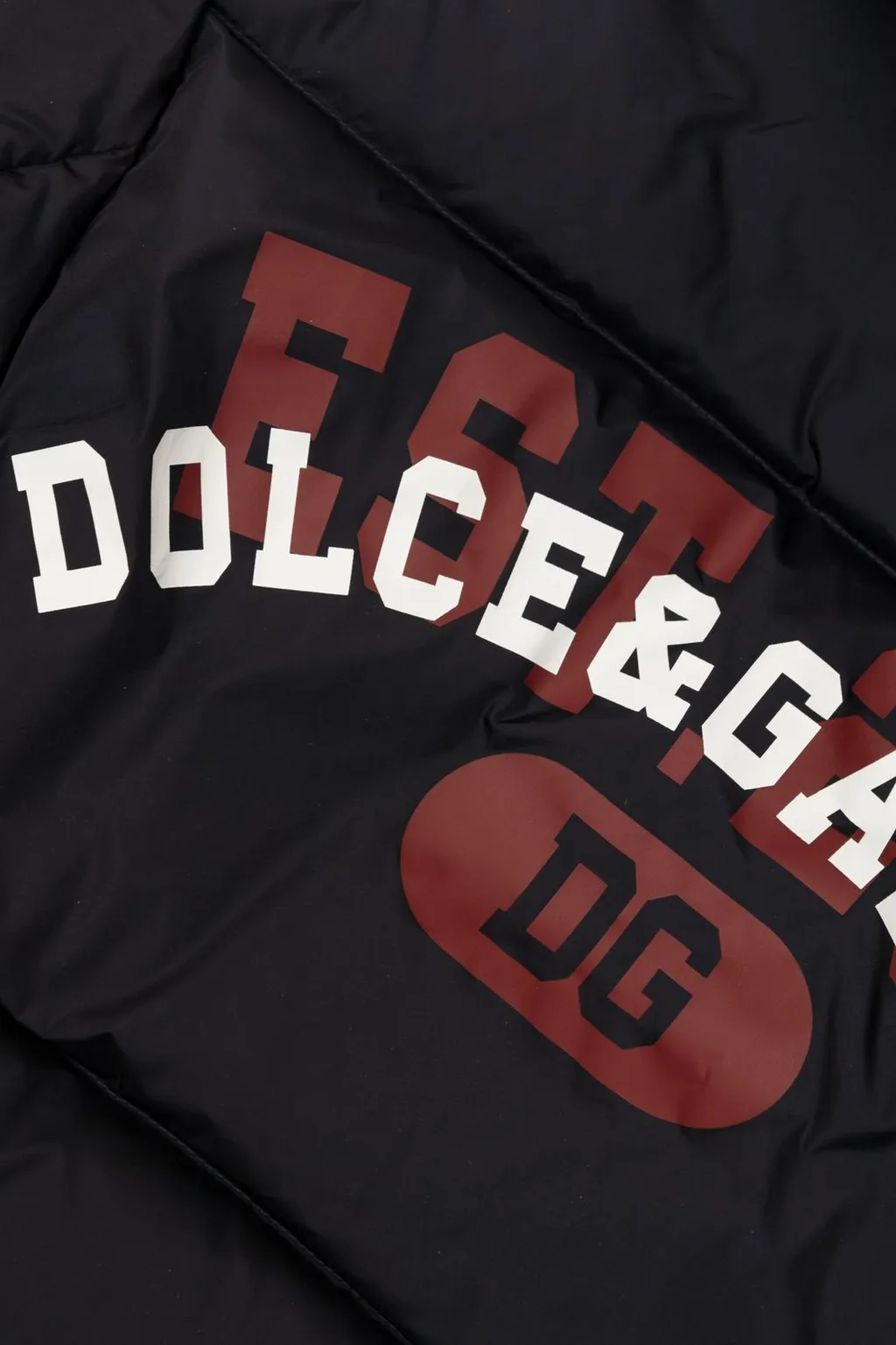 Dolce & Gabbana Kids Logo Printed Hooded Down Jacket