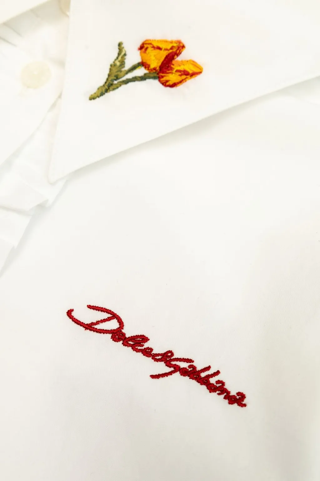 Dolce & Gabbana Kids Logo Embroidered Shirt