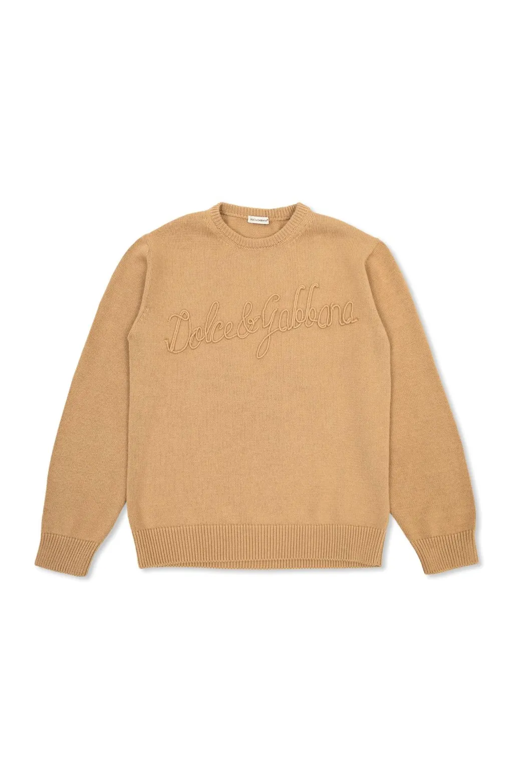 Dolce & Gabbana Kids Logo Embroidered Crewneck Pullover