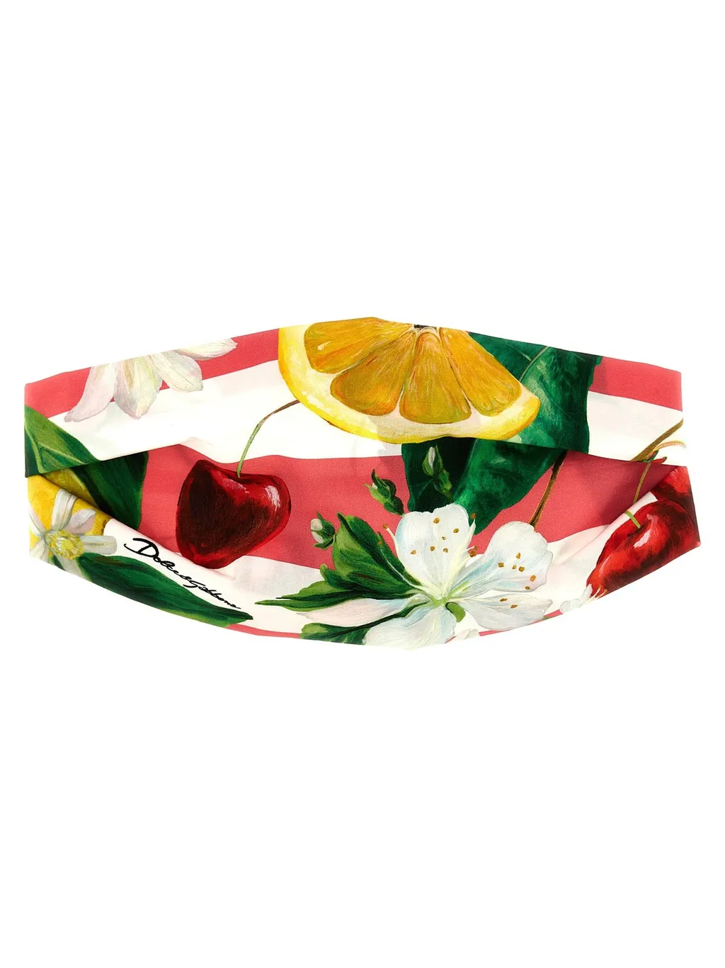 Dolce & Gabbana Kids Floral-Printed Elasticated Trim Hairband