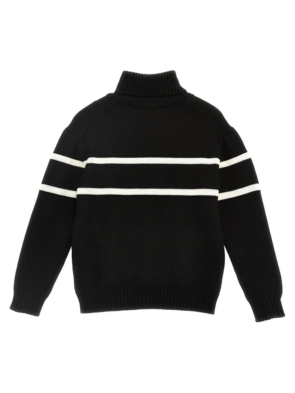Dolce & Gabbana Kids Logo Intarsia-Knit High-Neck Jumper