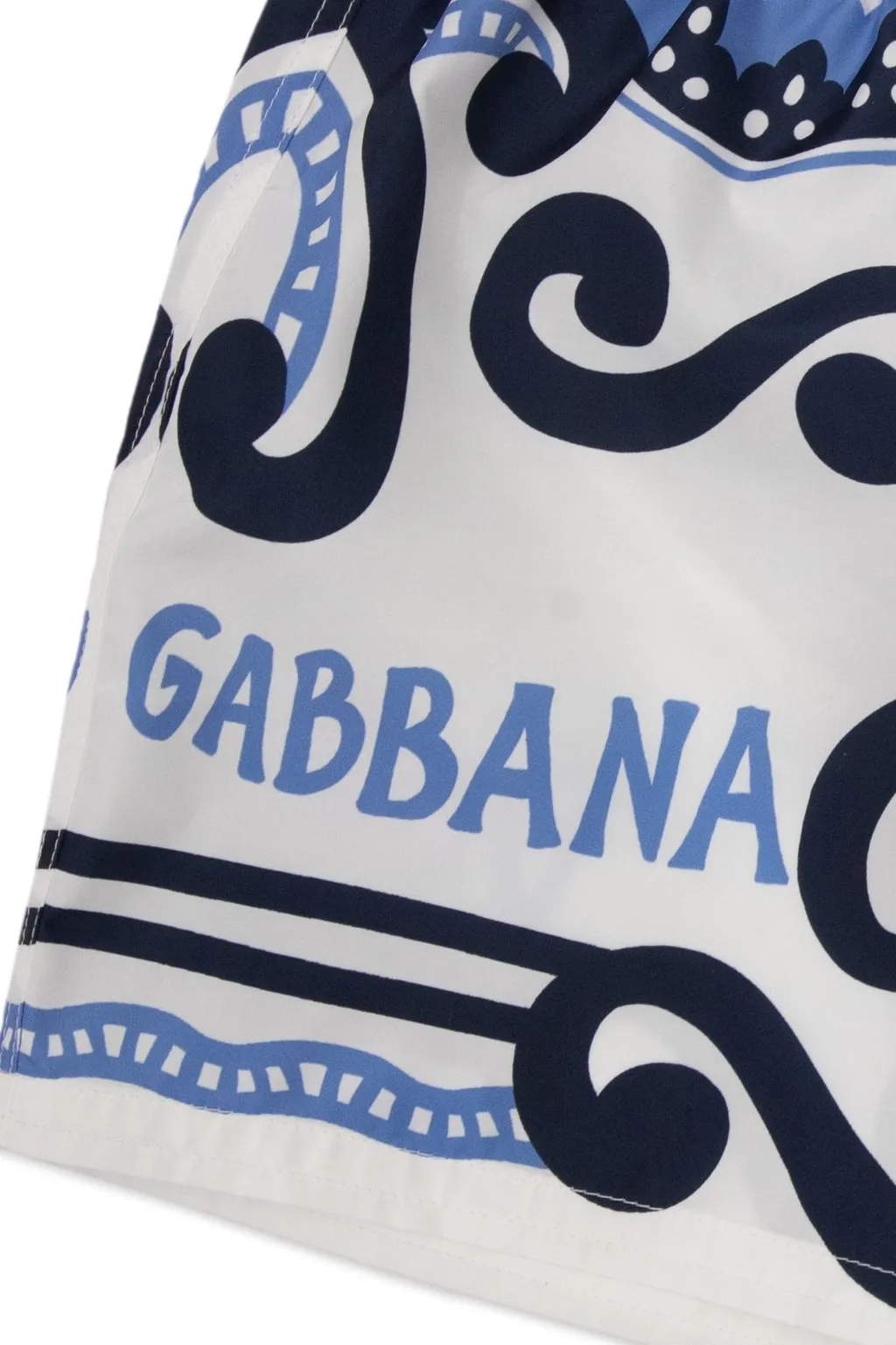 Dolce & Gabbana Kids Marina-Printed Drawstring Swim Shorts