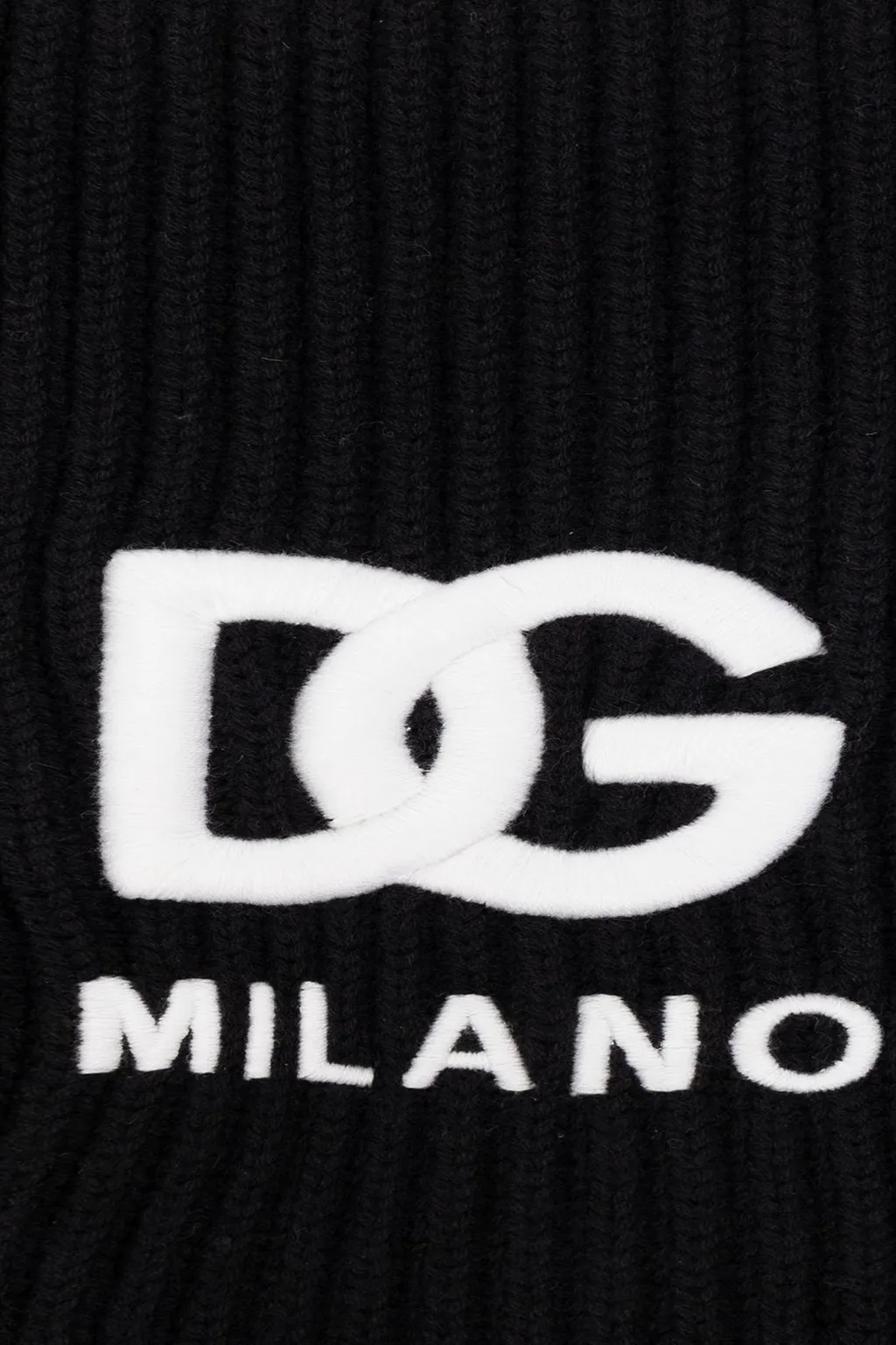 Dolce & Gabbana Kids Logo Embroidered Knitted Scarf