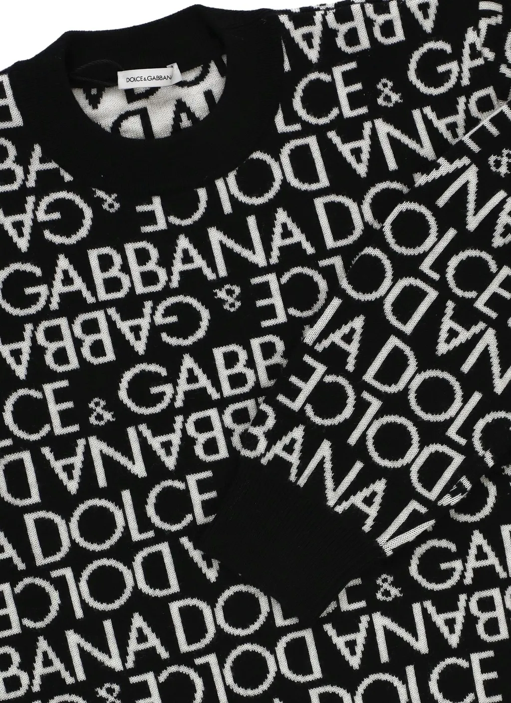 Dolce & Gabbana Kids Logo Jacquard Crewneck Jumper
