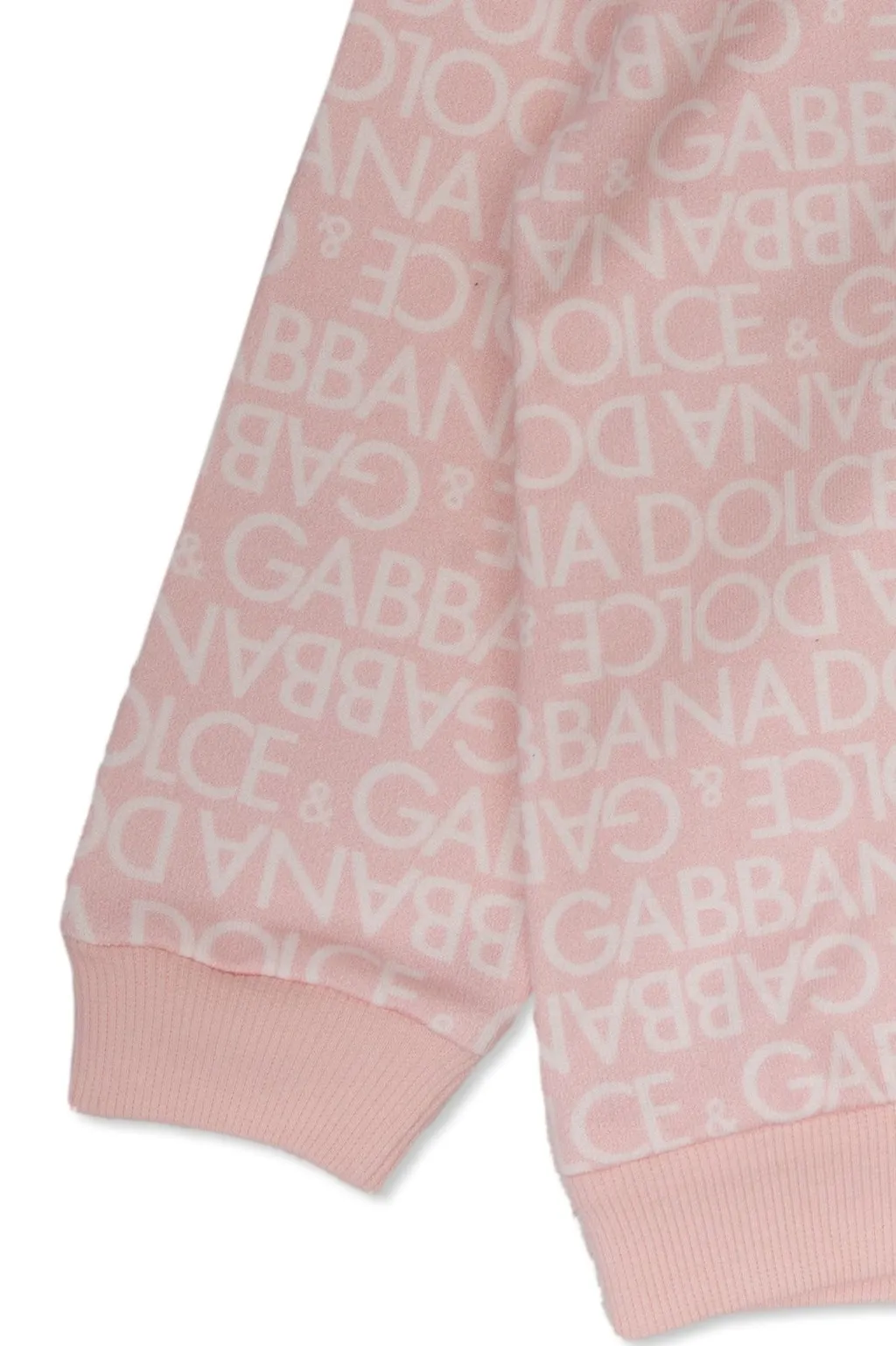 Dolce & Gabbana Kids Allover Logo Printed Jersey Hoodie