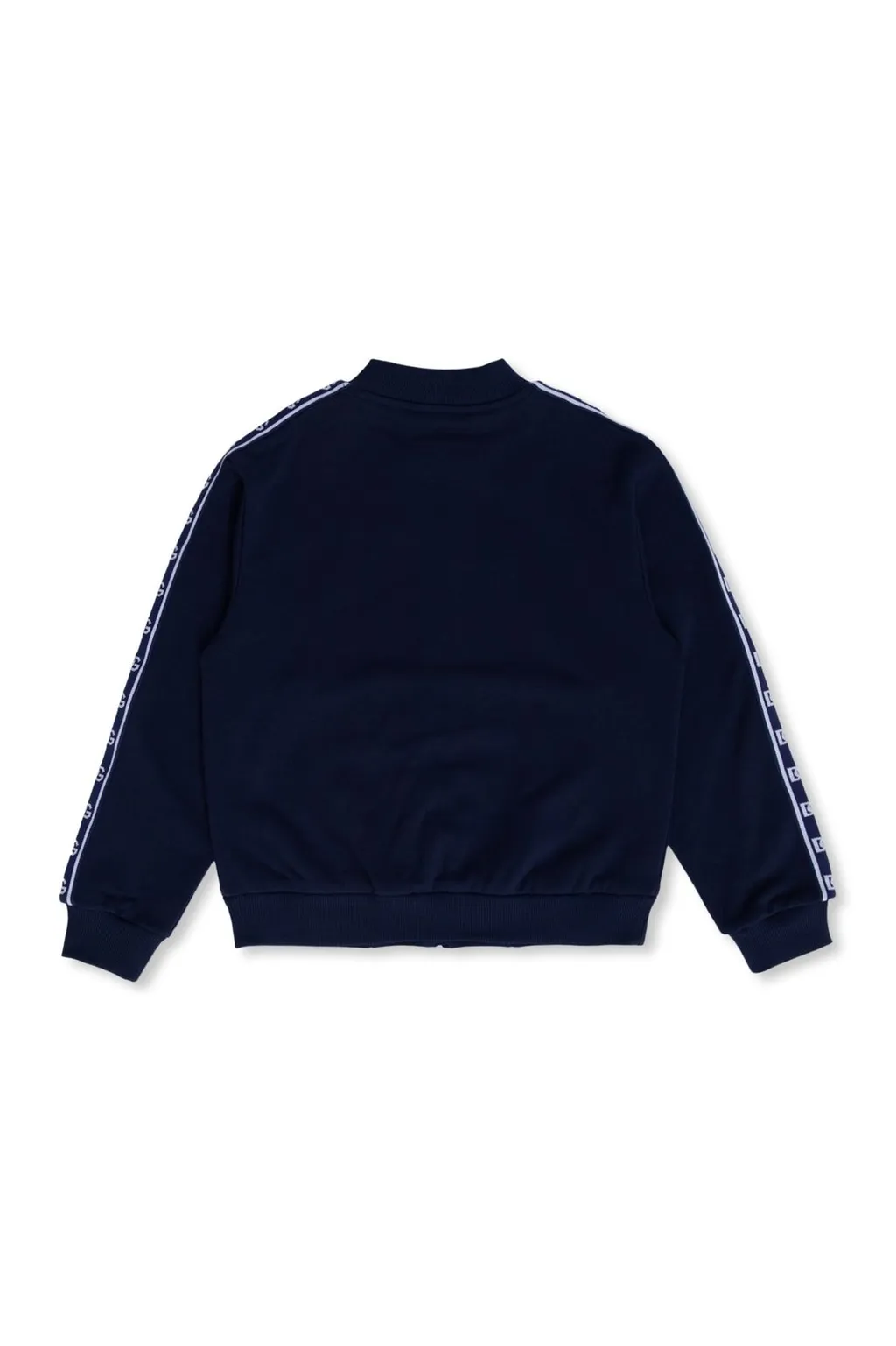 Dolce & Gabbana Kids Logo Side Band Zip-Up Jersey Sweatshirt