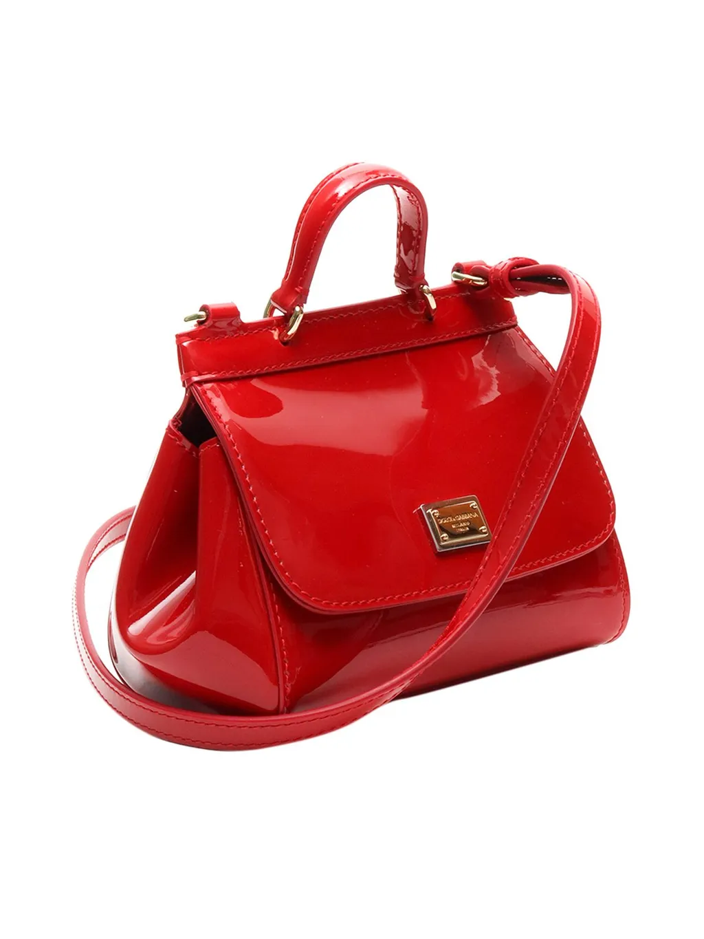 Dolce & Gabbana Kids Sicily Foldover Top Mini Shoulder Bag