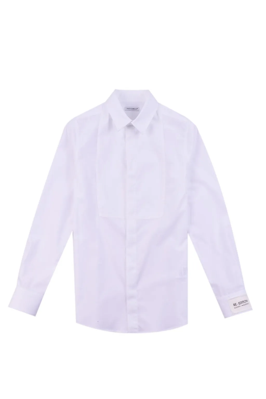 Dolce & Gabbana Kids Logo Printed Curved Hem Shirt