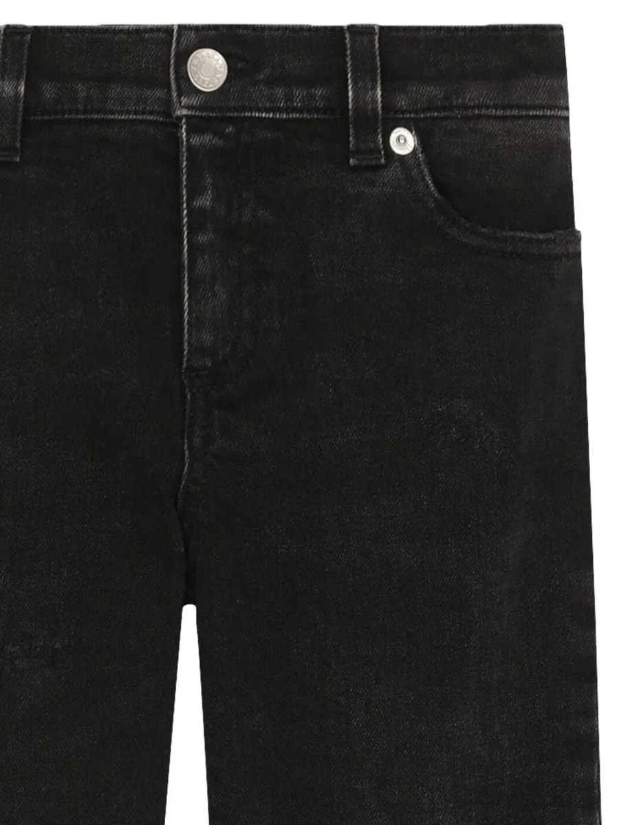 Dolce & Gabbana Kids Logo Printed Straight Leg Jeans
