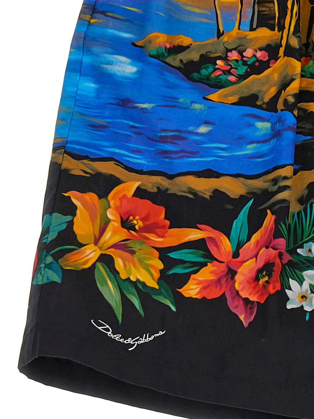 Dolce & Gabbana Kids Graphic Printed Bermuda Shorts