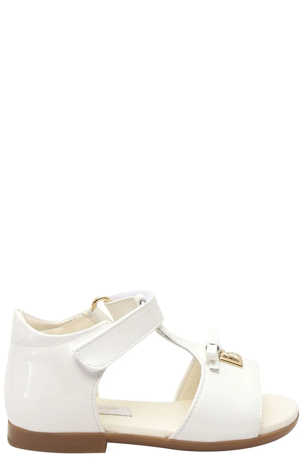 Dolce & Gabbana Kids Logo Plaque Open Toe Sandals