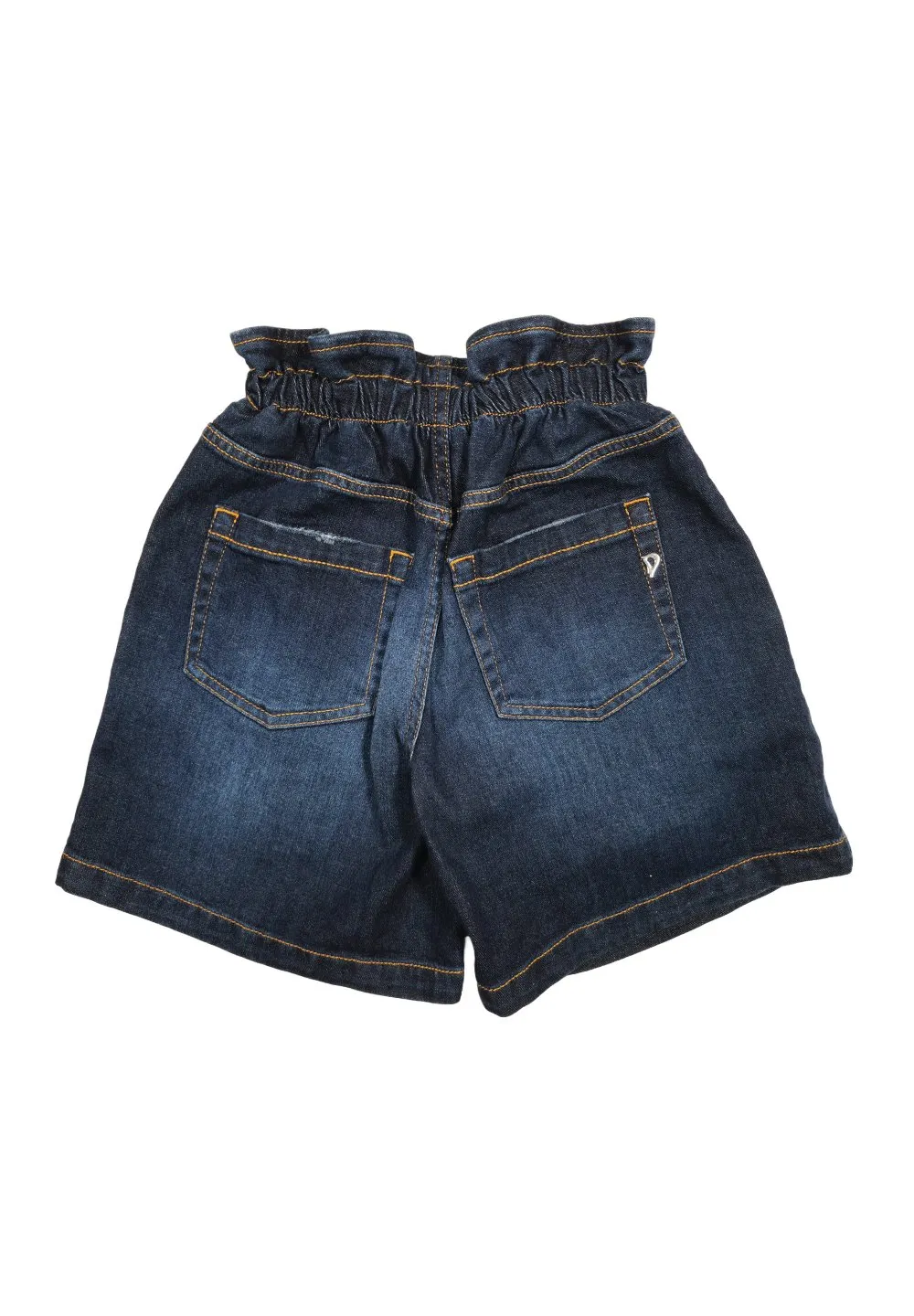 Dondup Kids Ruffled Waist Denim Shorts