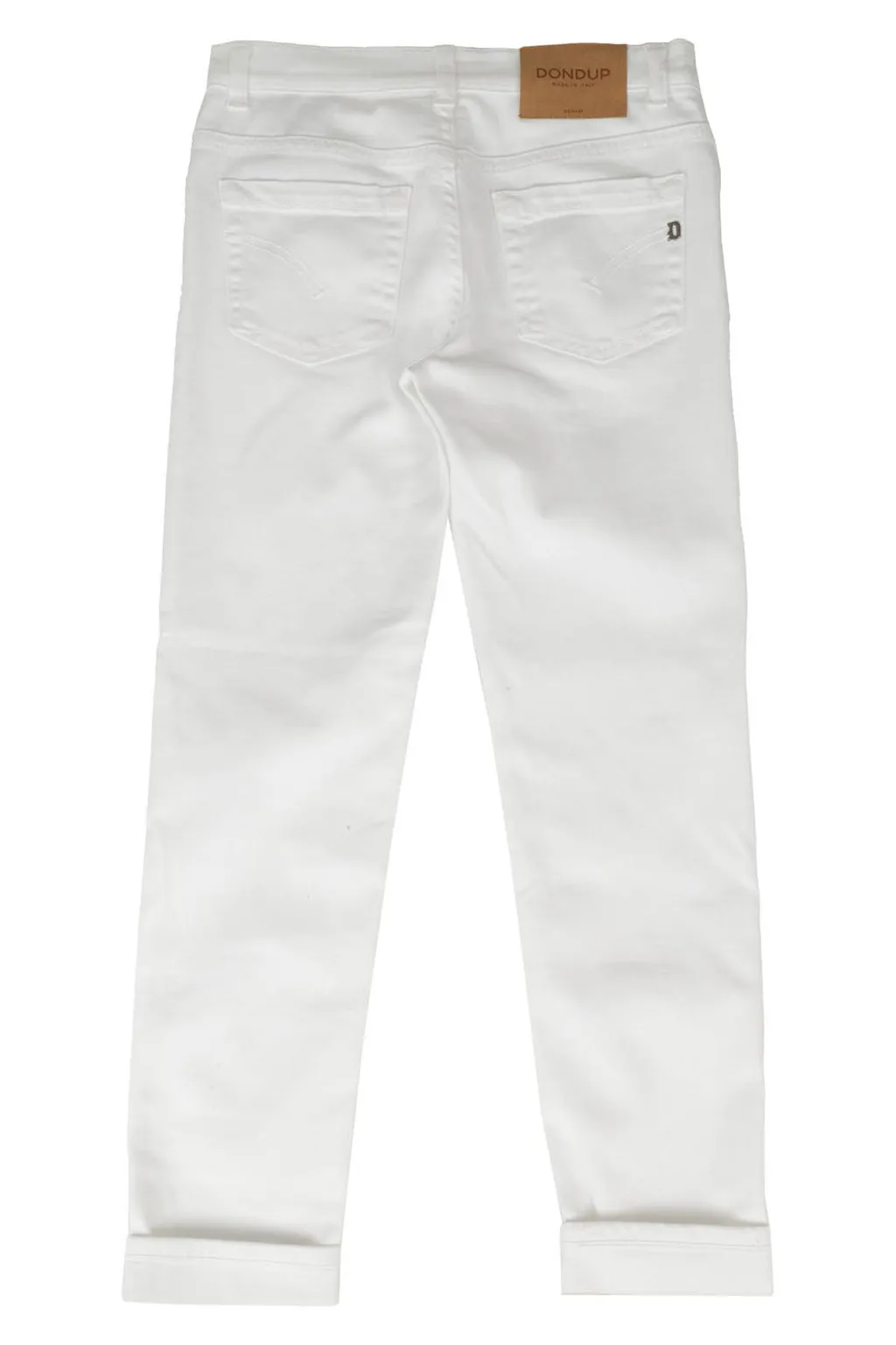 Dondup Kids Logo Patch Slim Fit Jeans