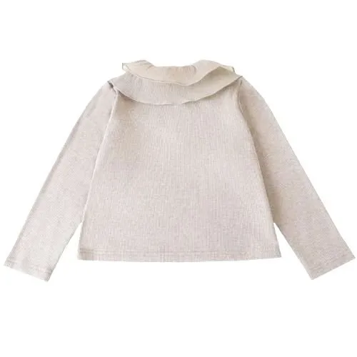 Donsje Ruffled Collar Knitted Sweater