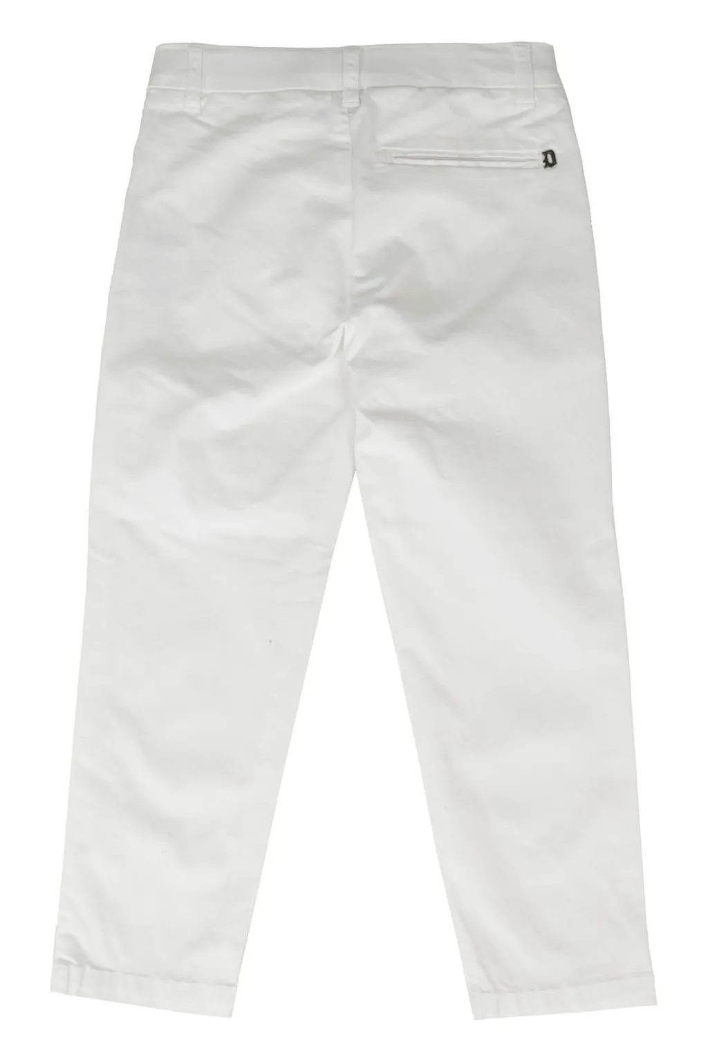 Dondup Kids Logo Plaque Straight-Leg Trousers