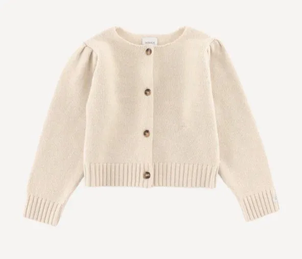 Donsje Ribbed Button Cardigan