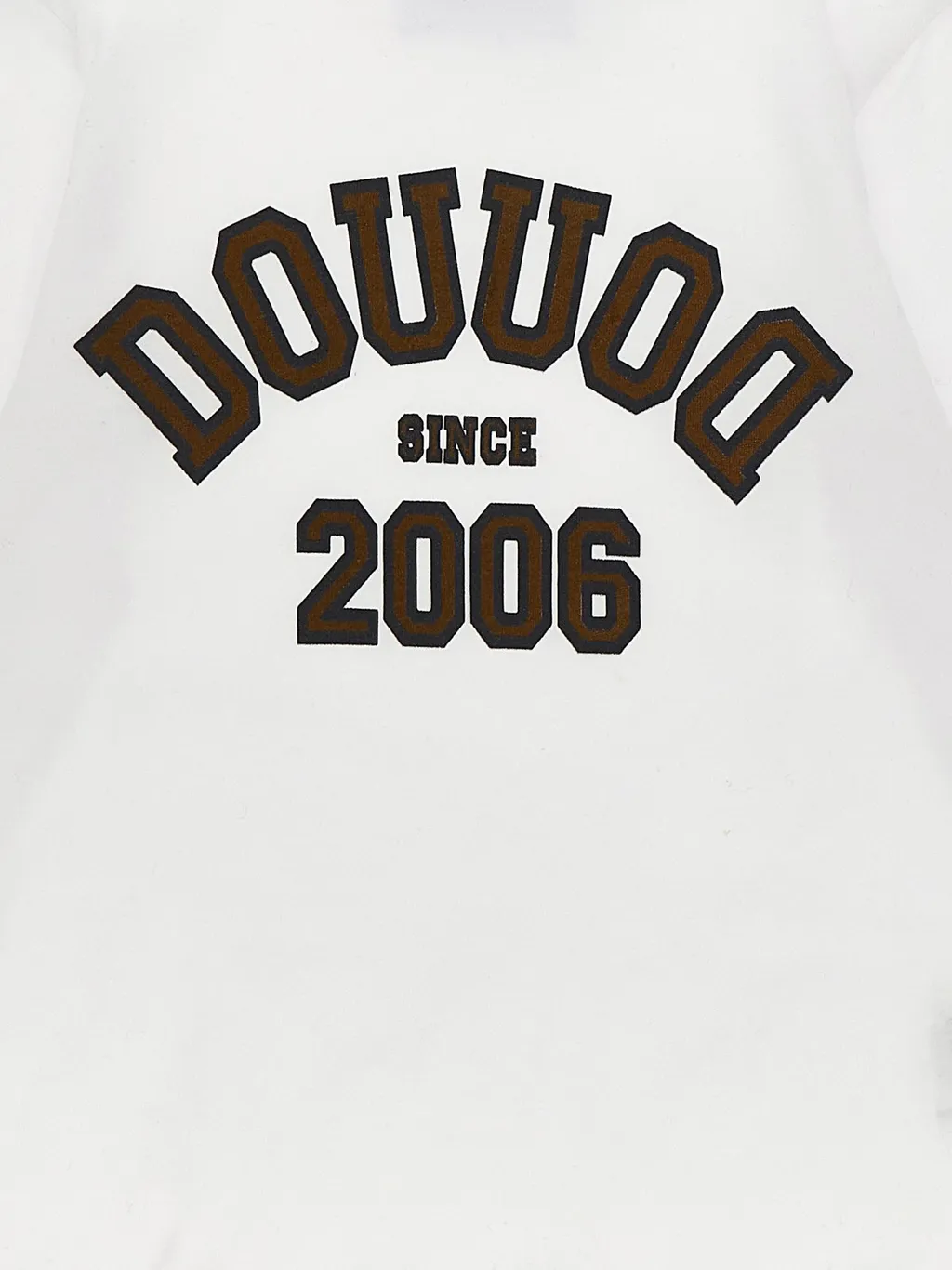 Douuod Kids Logo-Printed Long-Sleeved Crewneck T-Shirt