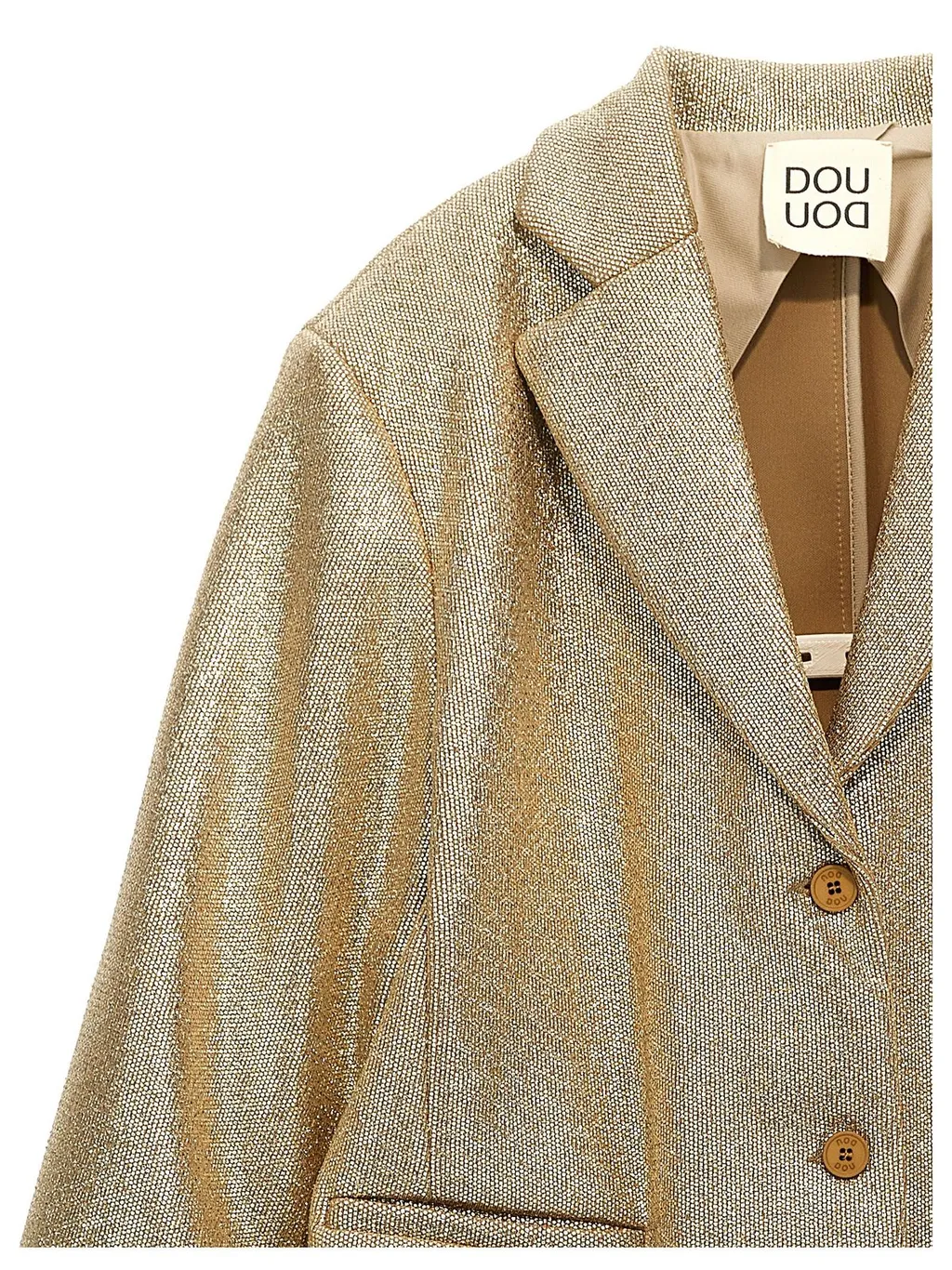 Douuod Kids Long Sleeved Metallic Effect Blazer