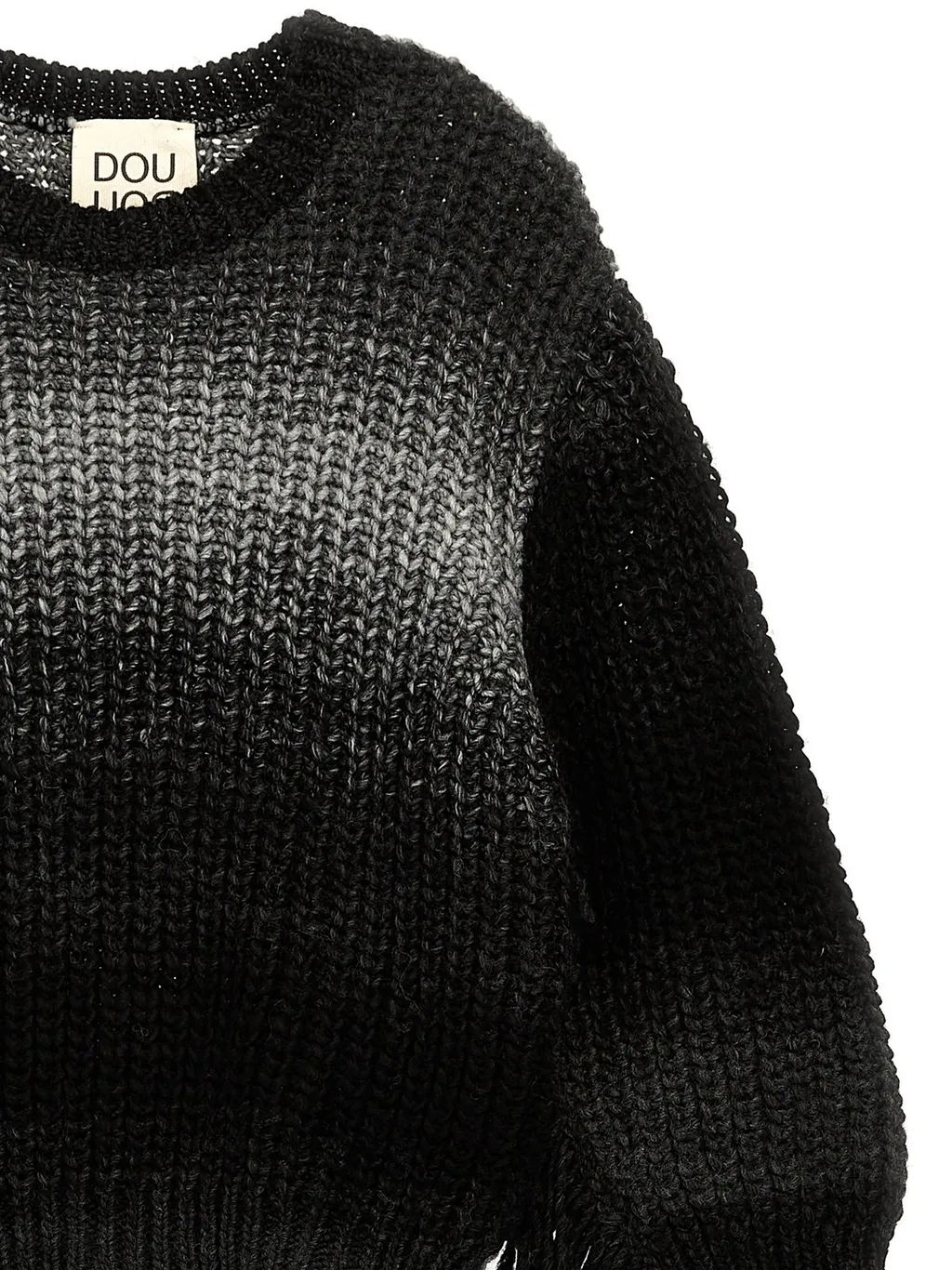 Douuod Kids Crewneck Two-Toned Distressed Jumper