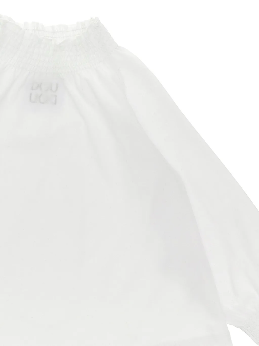 Douuod Kids Shirred-Collar Elasticated Cuffs T-Shirt