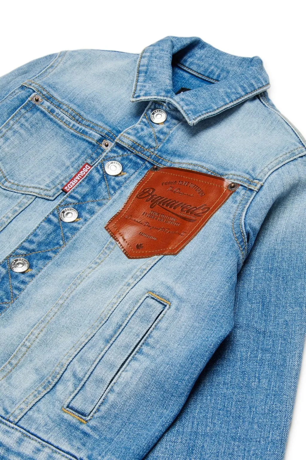 Dsquared2 Kids Button-Up Denim Jacket