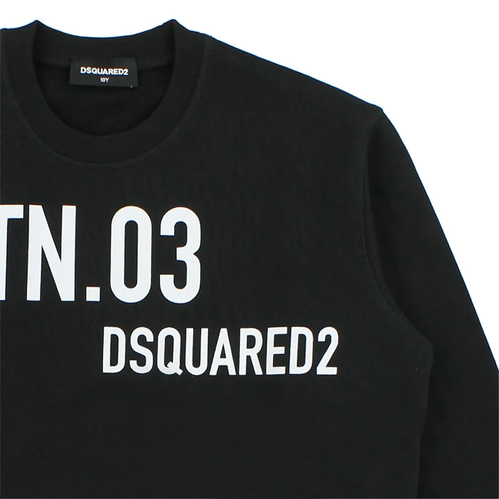 Dsquared2 Kids Logo Printed Crewneck Sweatshirt