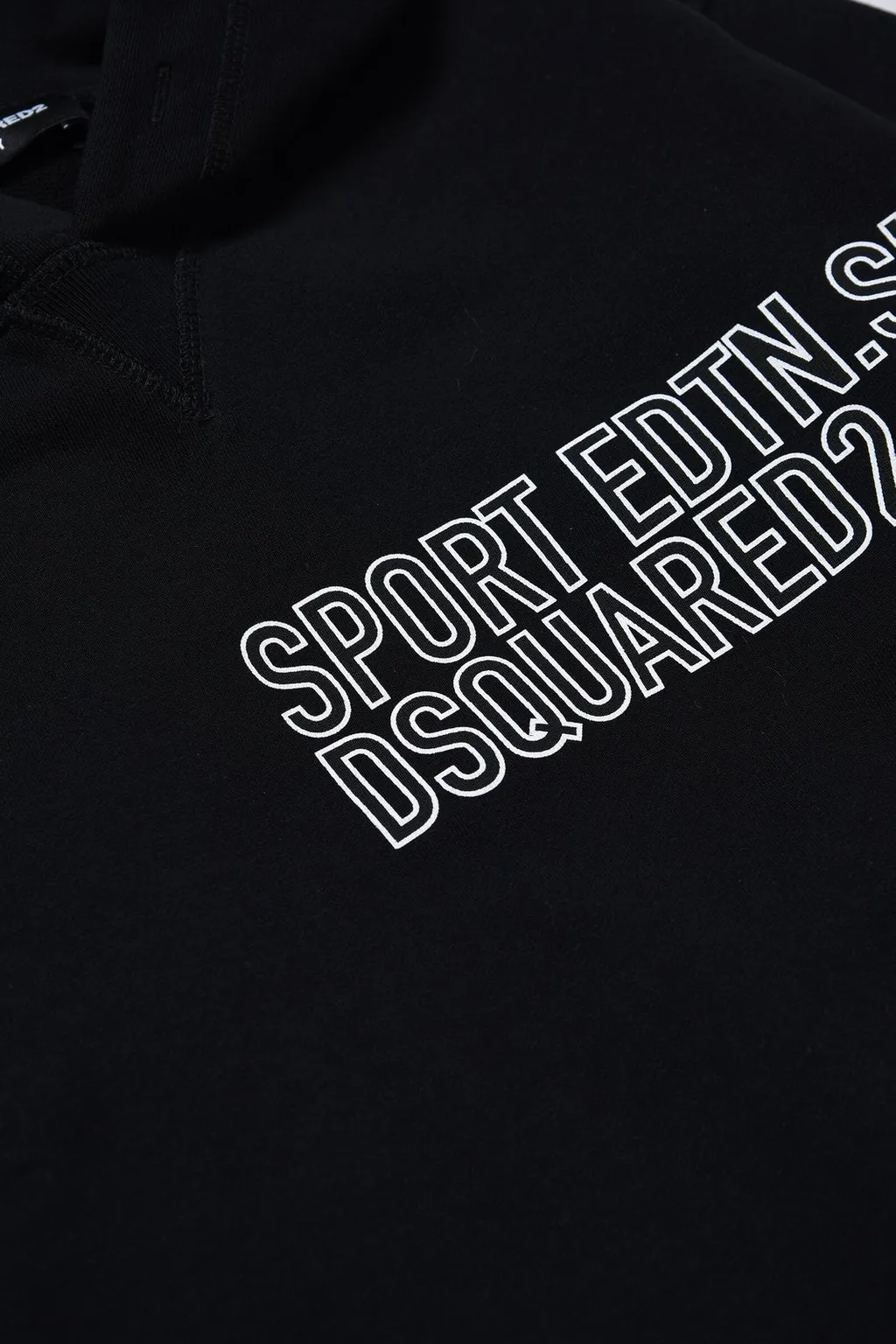 Dsquared2 Kids Logo Printed Long-Sleeved Hoodie