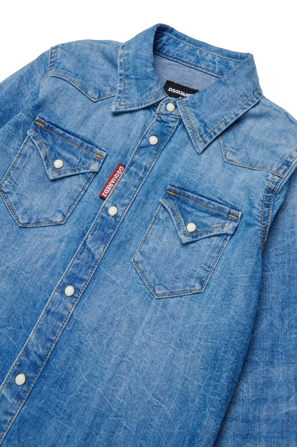Dsquared2 Kids Long-Sleeved Denim Shirt