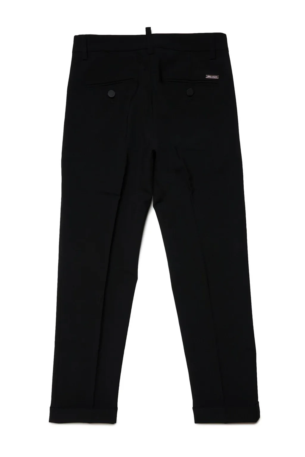 Dsquared2 Kids Logo-Plaque Tapered-Leg Tailored Trousers