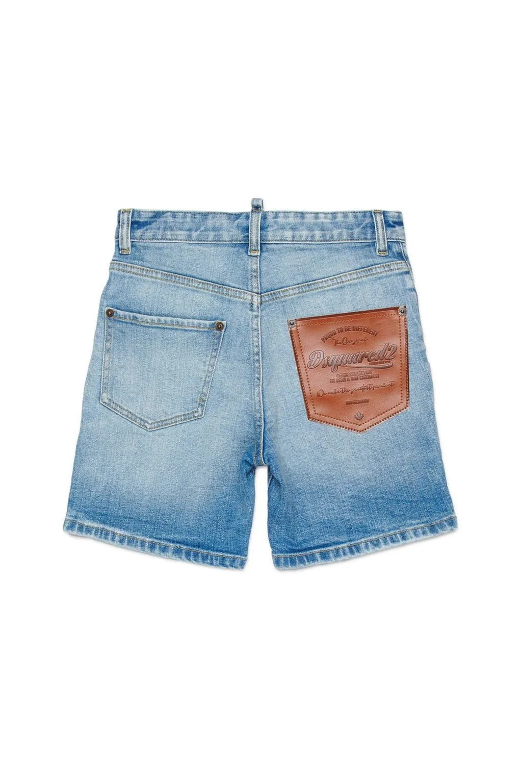 Dsquared2 Kids Logo Patch Denim Shorts