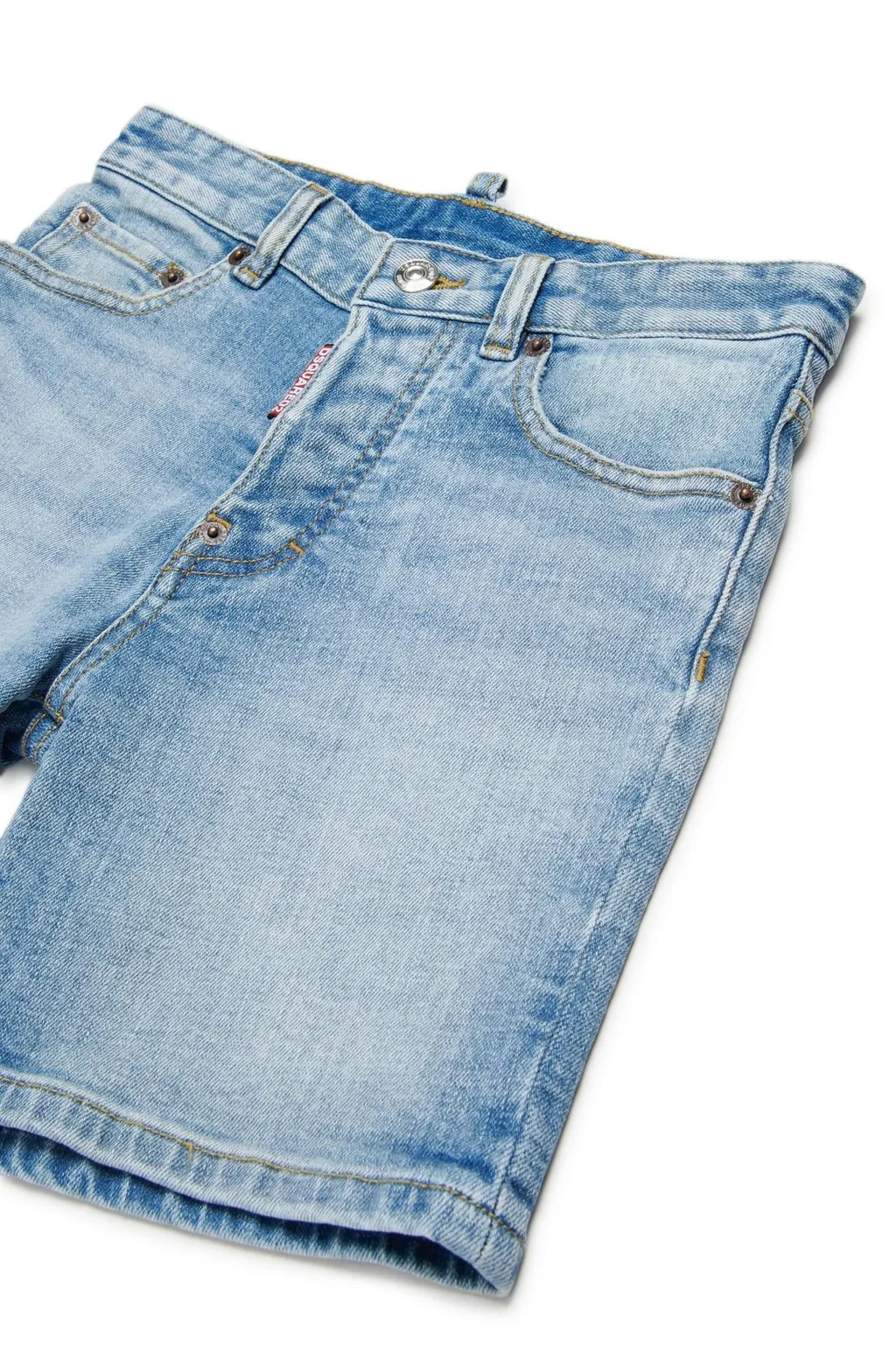 Dsquared2 Kids Logo Patch Denim Shorts