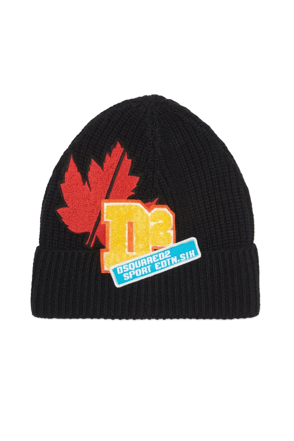 Dsquared2 Kids Logo Patch Knitted Beanie
