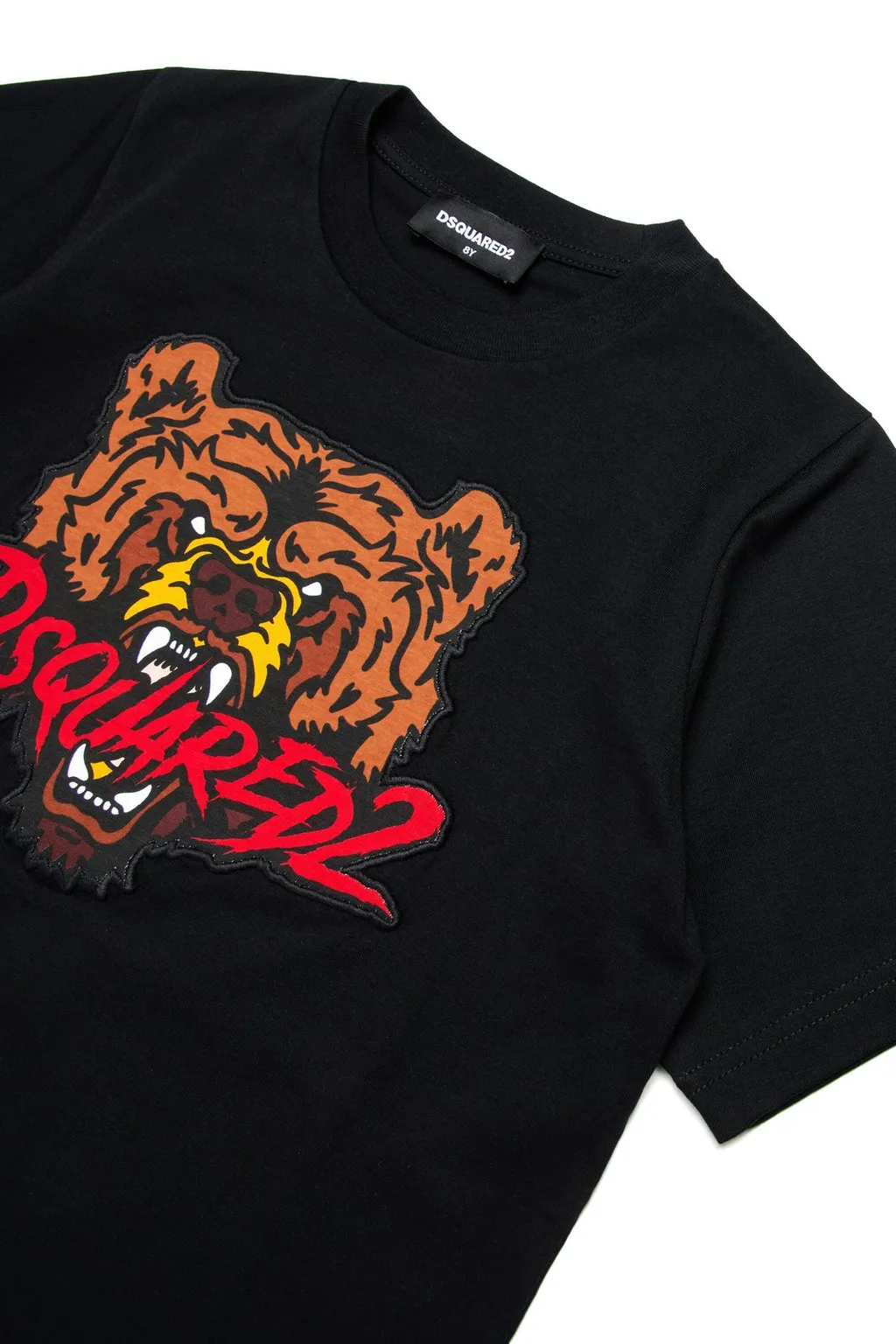 Dsquared2 Kids Bear Embroidered Crewneck T-Shirt