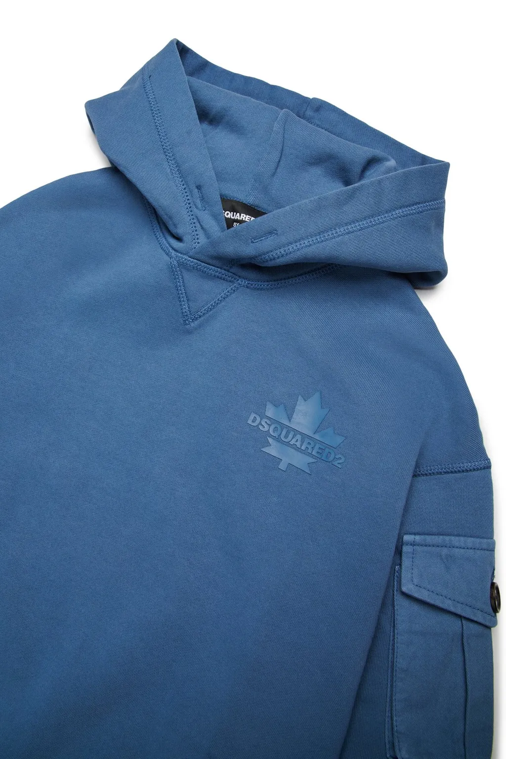 Dsquared2 Kids Long Sleeved Rubberised Logo Hoodie