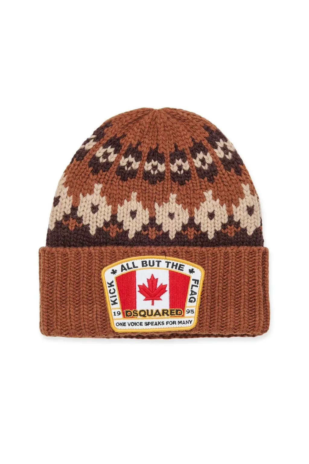 Dsquared2 Kids Norwegian-Patterned Knit Beanie