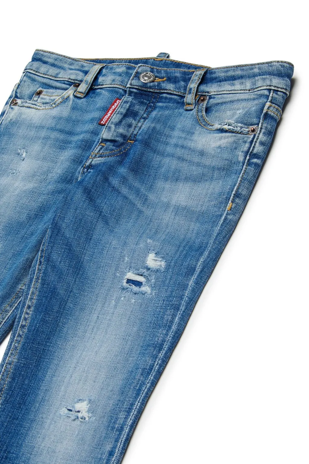 Dsquared2 Kids Distressed-Effect Logo Patch Jeans