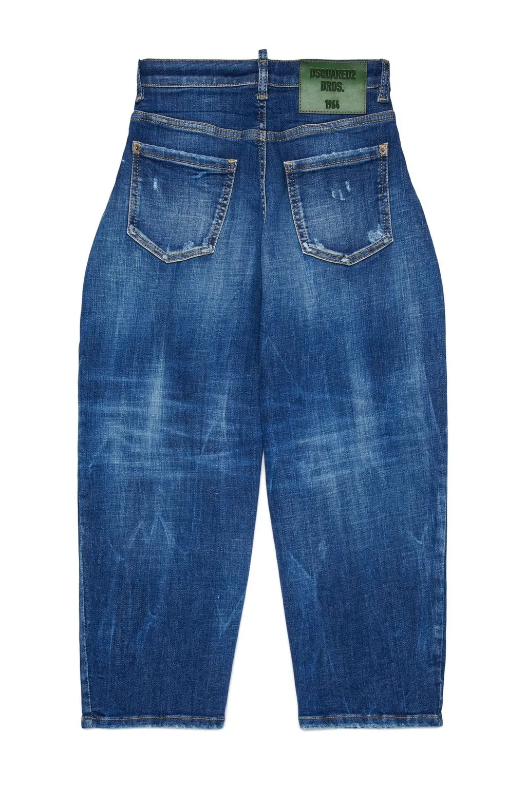 Dsquared2 Kids Distressed Wide-Leg Jeans