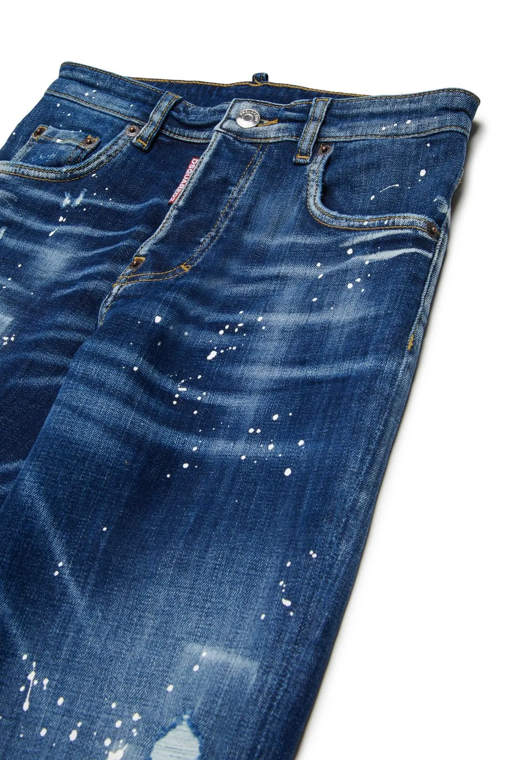 Dsquared2 Kids Distressed Straight-Leg Jeans