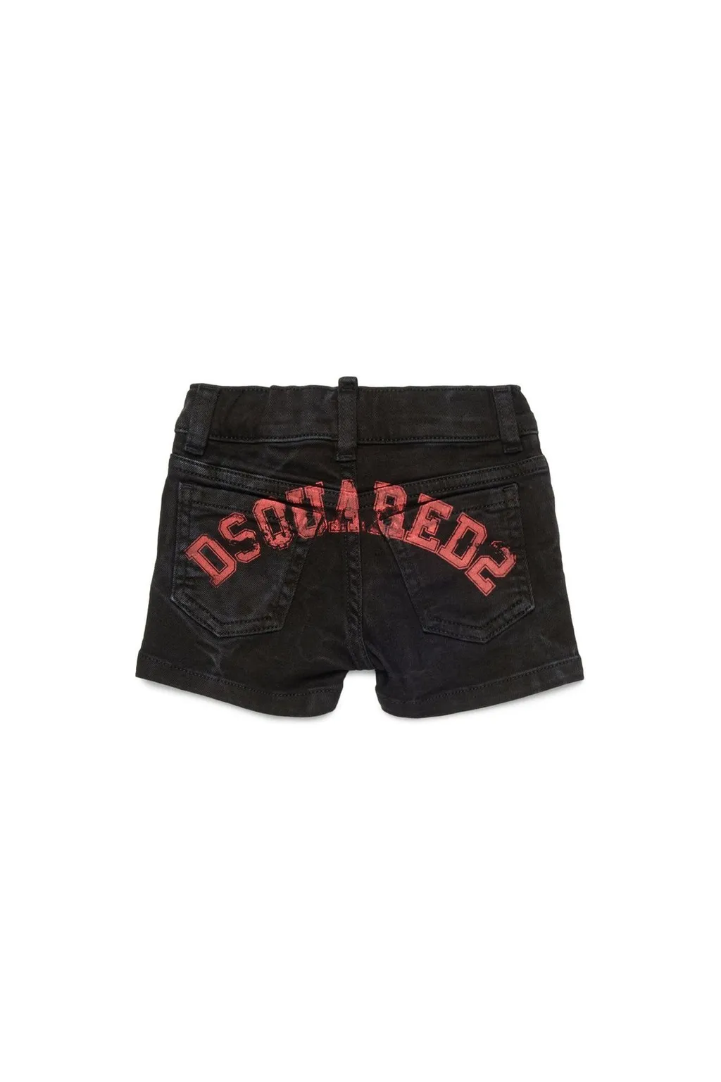 Dsquared2 Kids Logo Printed Denim Shorts