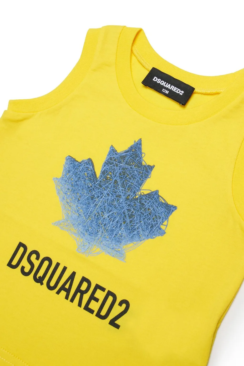 Dsquared2 Kids Logo Printed Crewneck Sleeveless T-Shirt