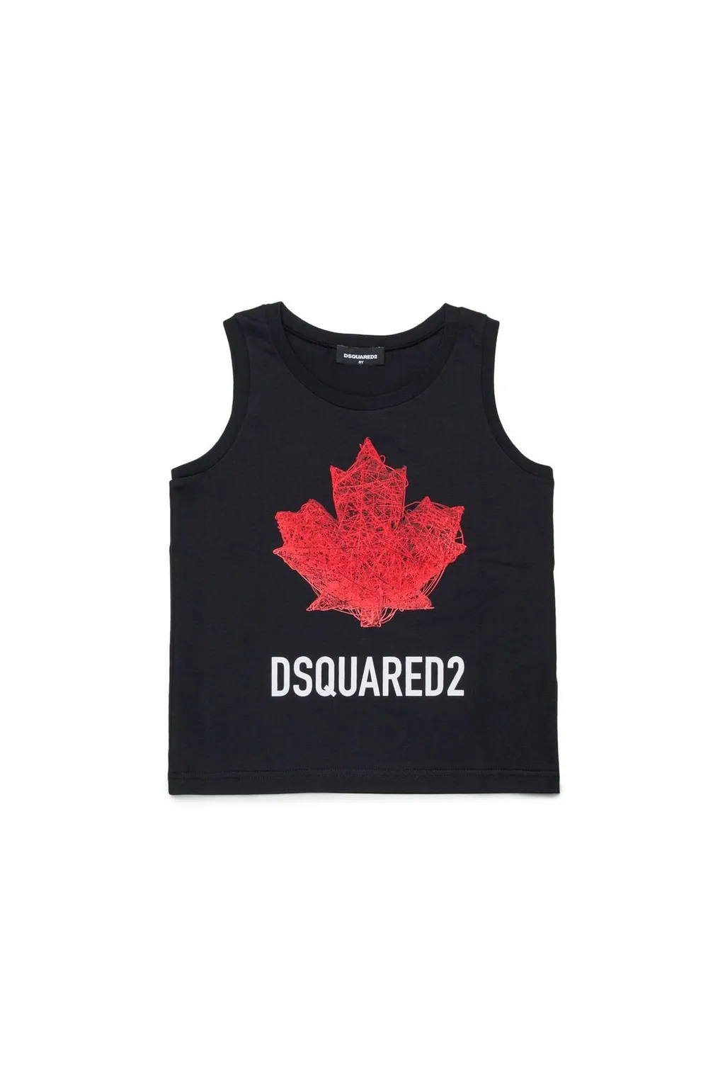 Dsquared2 Kids Logo Printed Crewneck Sleeveless T-Shirt