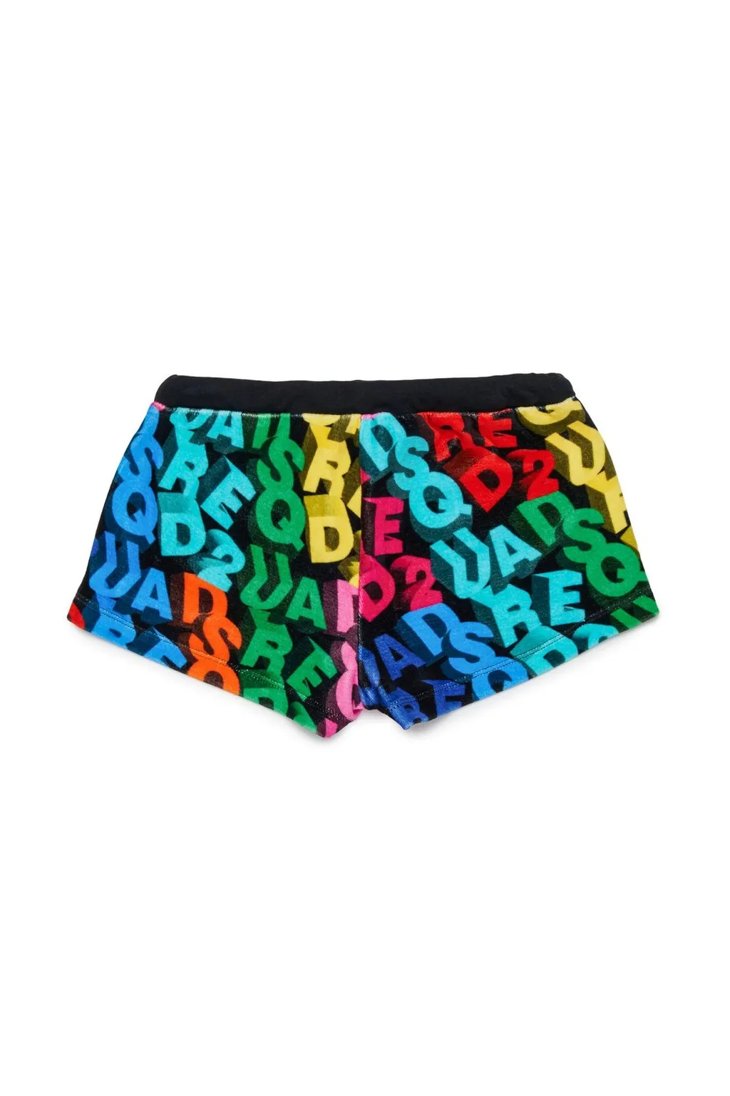 Dsquared2 Kids All-Over Logo Patterned Drawstring Shorts