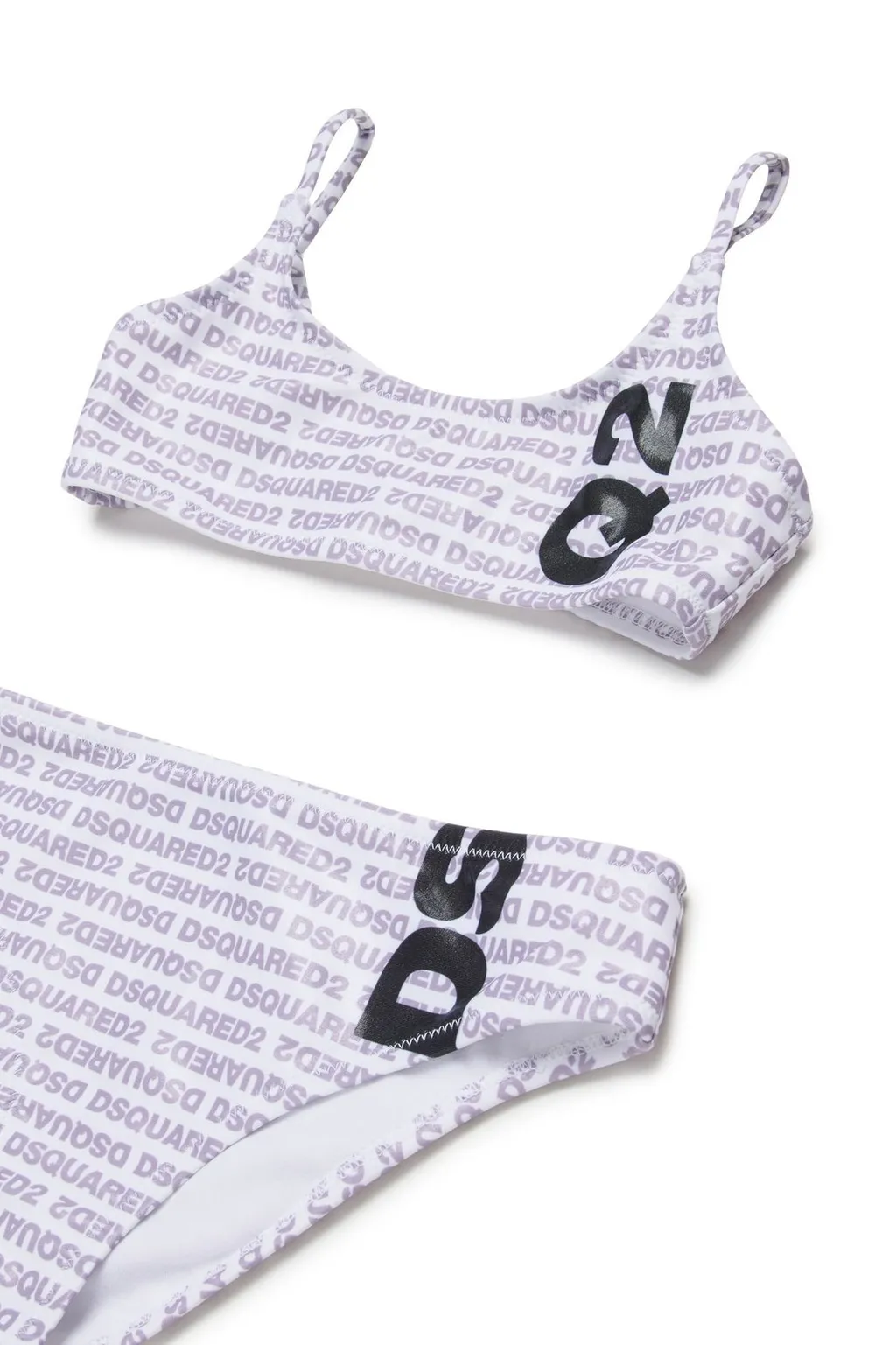 Dsquared2 Kids All-Over Logo Patterned Bikini Set
