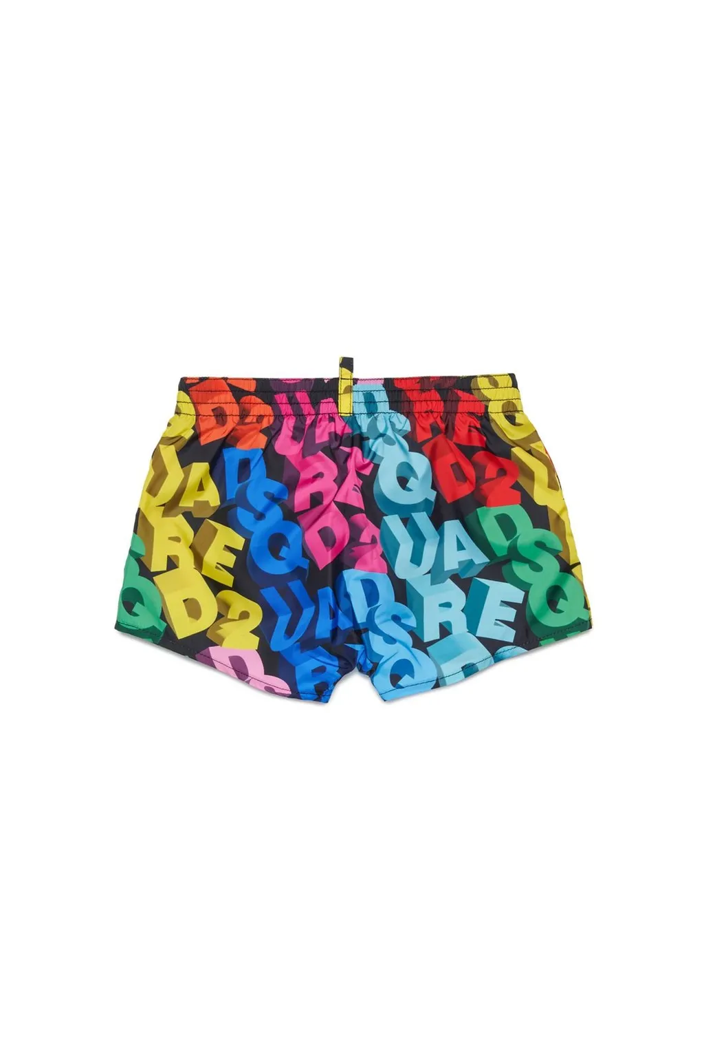 Dsquared2 Kids All-Over Logo Printed Drawstring Swim Shorts