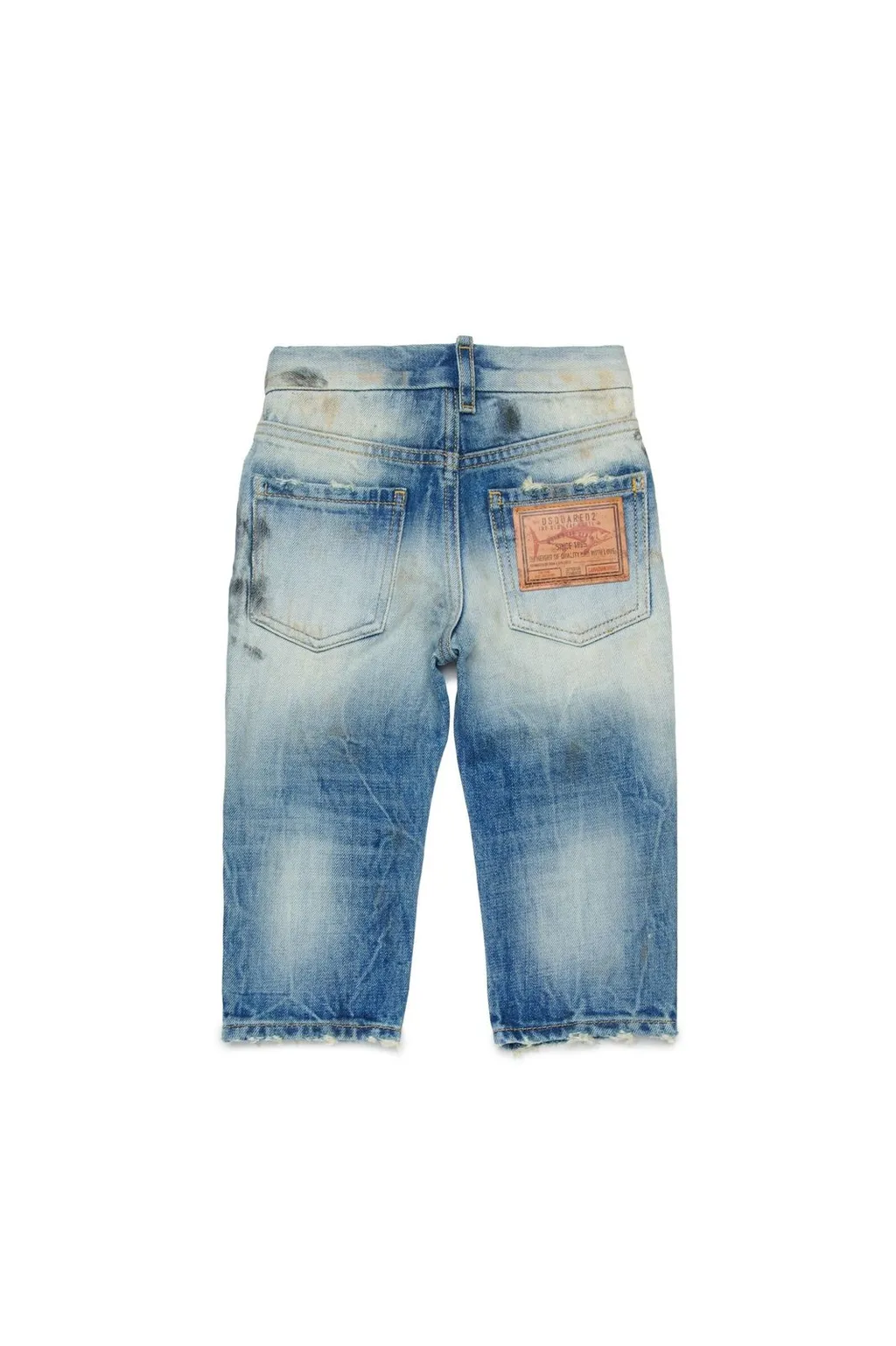 Dsquared2 Kids Distressed Logo Patch Jeans