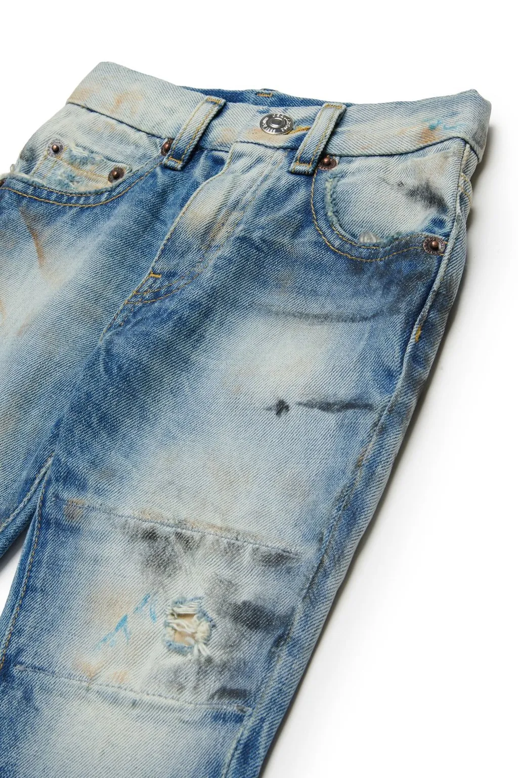 Dsquared2 Kids Distressed Logo Patch Jeans