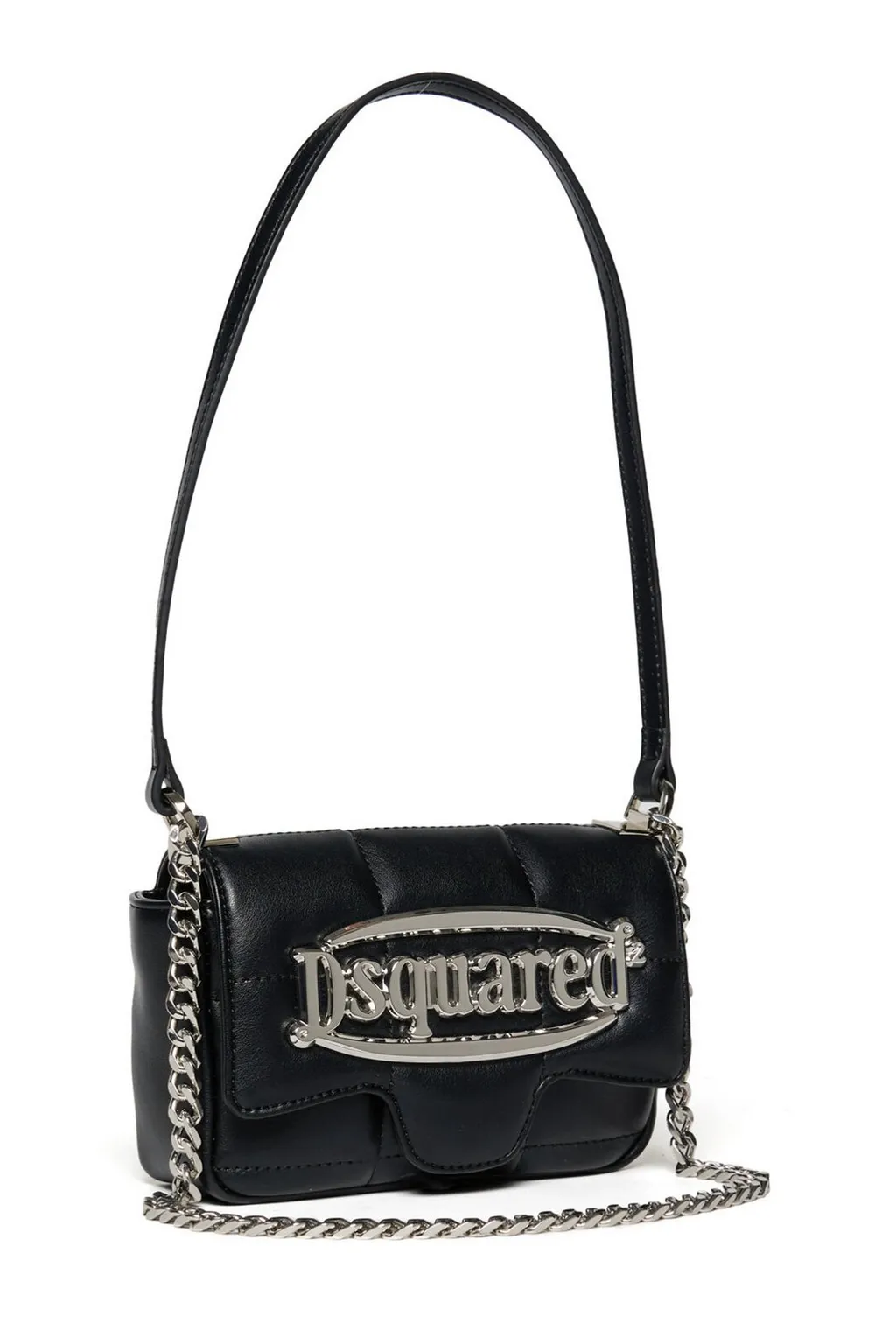 Dsquared2 Kids Logo Lettering Chain-Linked Shoulder Bag